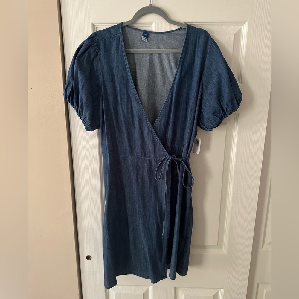 Old Navy Denim Wrap Dress